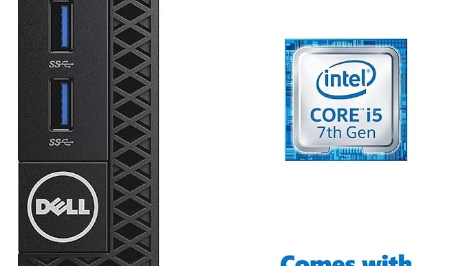 Dell OptiPlex 3050 Micro Form Factor Desktop Computer, Intel Core i5-7500T, 8GB DDR4, 256GB Solid State Drive, Windows 11 Pro (Renewed)