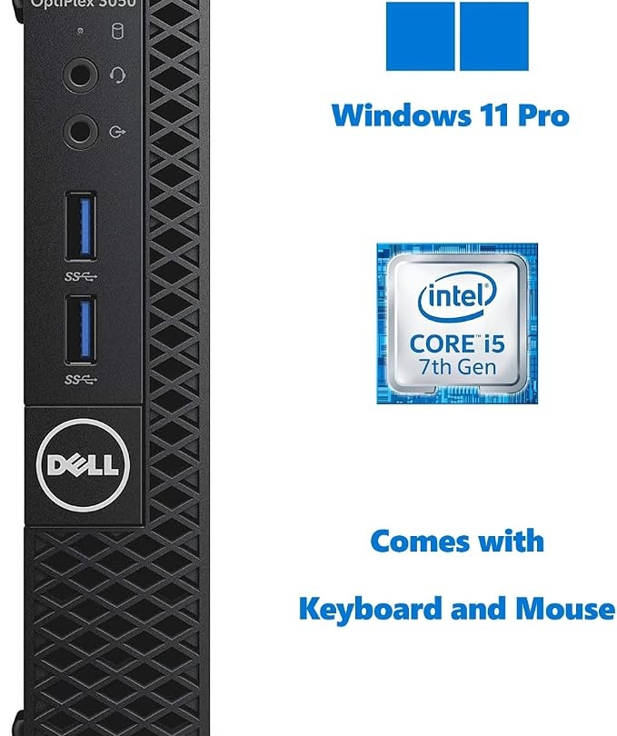 Dell OptiPlex 3050 Micro Form Factor Desktop Computer, Intel Core i5-7500T, 8GB DDR4, 256GB Solid State Drive, Windows 11 Pro (Renewed) Dell OptiPlex 3050 Micro Form Factor Desktop Computer, Intel Core i5-7500T, 8GB DDR4, 256GB Solid State Drive, Windows 11 Pro (Renewed)