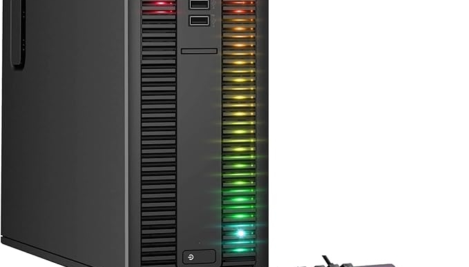 HP ProDesk Desktop RGB Lights Computer Intel Core i5 6500 3.2 GHz 8GB RAM 256GB SSD Gaming PC Keyboard & Mouse, Windows 11 Pro (Renewed)
