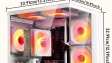 SUEVERY White R5 Gaming PC Bundle – Pre-Built Desktop Computer