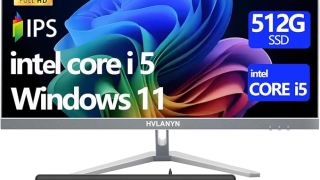 23.8-Inch FHD All-in-One Desktop Computer – Core i5, 16GB RAM, 512GB PCIe SSD