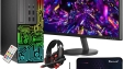 Dell OptiPlex Desktop RGB Computer PC, Intel Core i7 Processor, 16GB RAM, 512GB SSD, 24 Inch HDMI Monitor, RGB Keyboard Mouse and Headset, WiFi, Windows 11 Pro (Renewed)
