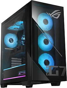 ASUS ROG GM700 (2026) Gaming Desktop PC, AMD Ryzen™ 7 9800X3D Processor, NVIDIA® GeForce RTX™ 5080, 2TB M.2 NVMe™ PCIe® 4 SSD, 32GB DDR5 RAM, Windows 11 Home, GM700TZ-PS787 ASUS ROG GM700 (2026) Gaming Desktop PC, AMD Ryzen™ 7 9800X3D Processor, NVIDIA® GeForce RTX™ 5080, 2TB M.2 NVMe™ PCIe® 4 SSD, 32GB DDR5 RAM, Windows 11 Home, GM700TZ-PS787